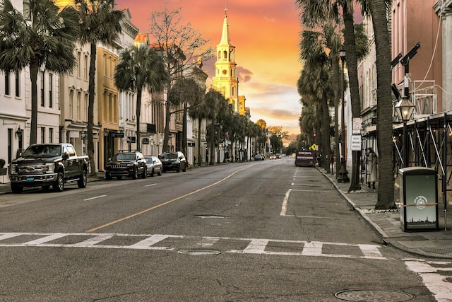 101 Hanover St, Charleston, SC 29403 - view of asphalt street with street lights, sidewalks, and curbs