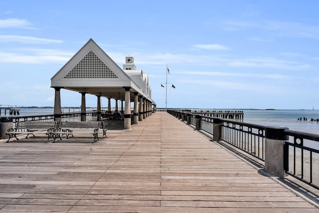 101 Hanover St, Charleston, SC 29403 - dock area featuring a water view