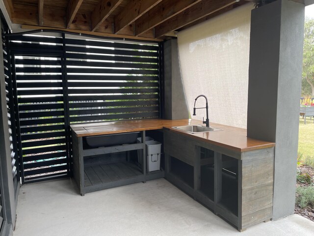 exterior space with a sink