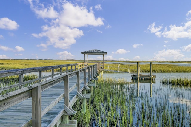 dock with a water view