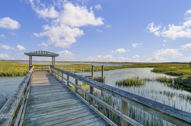 dock with a water view