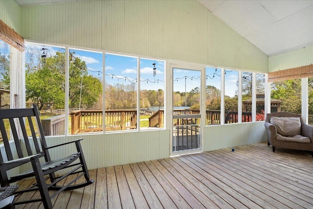 view of sunroom / solarium