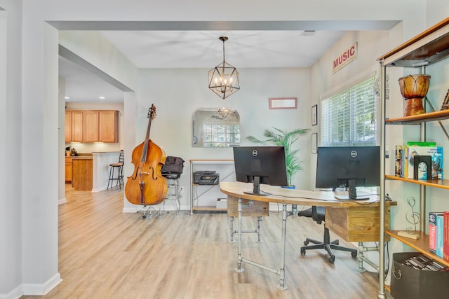 5433 Falling Tide, North Charleston, SC 29420 - office space featuring light wood finished floors, baseboards, and recessed lighting