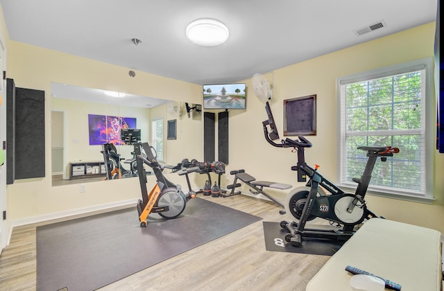 5433 Falling Tide, North Charleston, SC 29420 - exercise room featuring wood finished floors