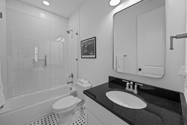 1557 Kepley Dr, Mount Pleasant, SC 29464 - full bath featuring vanity,  shower combination, toilet, and recessed lighting