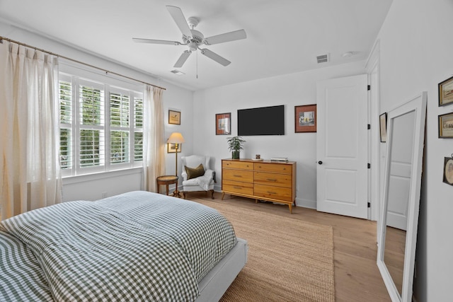 1557 Kepley Dr, Mount Pleasant, SC 29464 - bedroom featuring wood finished floors and ceiling fan
