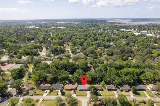 aerial view featuring a residential view