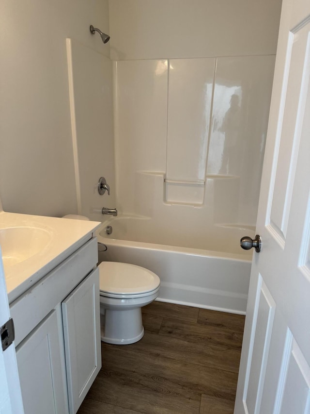 1208 N University Dr Unit A, Ladson, SC 29456 - bathroom with bathing tub / shower combination, wood finished floors, vanity, and toilet
