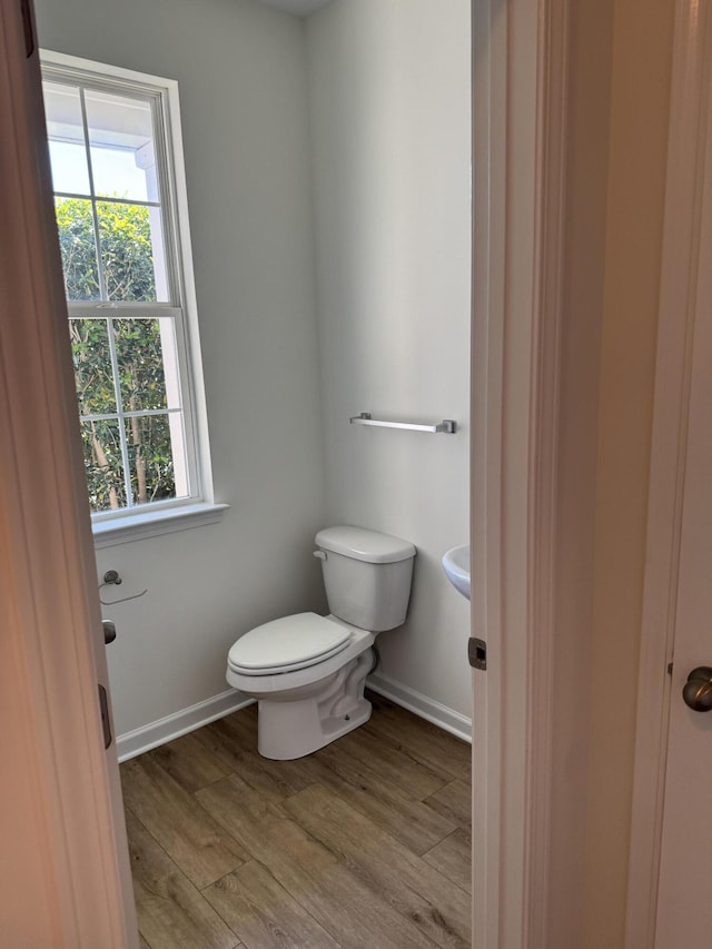 1208 N University Dr Unit A, Ladson, SC 29456 - bathroom with baseboards, wood finished floors, and toilet