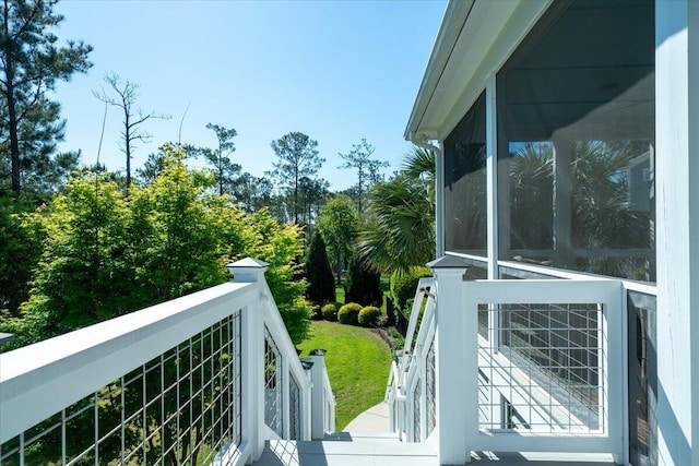 view of balcony