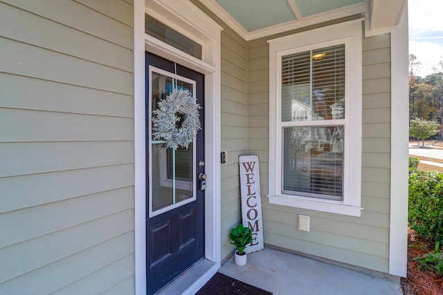 view of entrance to property