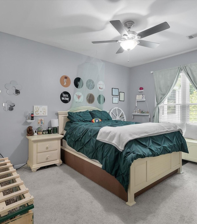 2632 Egret Crest Ln, Charleston, SC 29414 - bedroom featuring light colored carpet and a ceiling fan