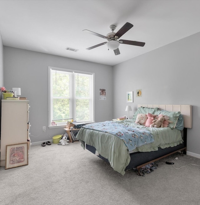 2632 Egret Crest Ln, Charleston, SC 29414 - carpeted bedroom with baseboards and ceiling fan