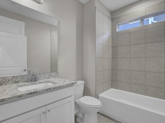 253 River Martin Ct, Summerville, SC 29483 - bathroom with toilet, tile patterned flooring, and vanity