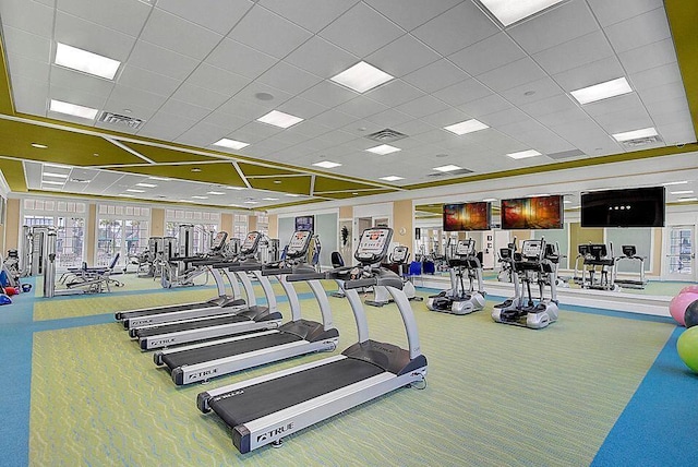 253 River Martin Ct, Summerville, SC 29483 - workout area with visible vents and carpet