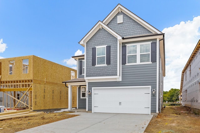 view of front of house featuring a garage