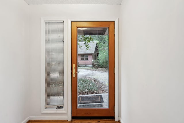 view of doorway to outside