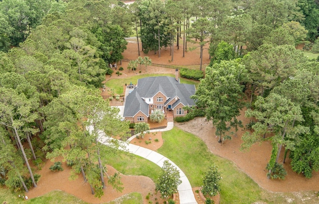 view from above of property