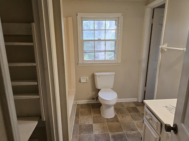 2858 Riley St, Orangeburg, SC 29118 - bathroom with baseboards, toilet, and vanity
