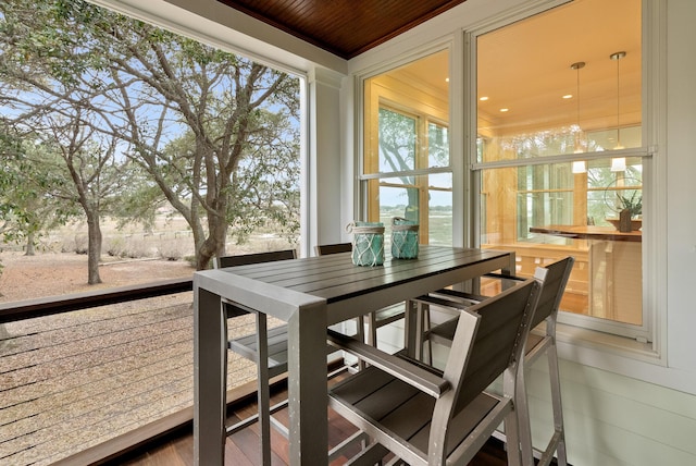 view of sunroom / solarium