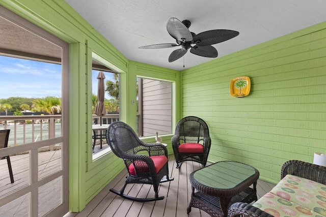 1627 Live Oak Park, Seabrook Island, SC 29455 - sunroom / solarium with ceiling fan