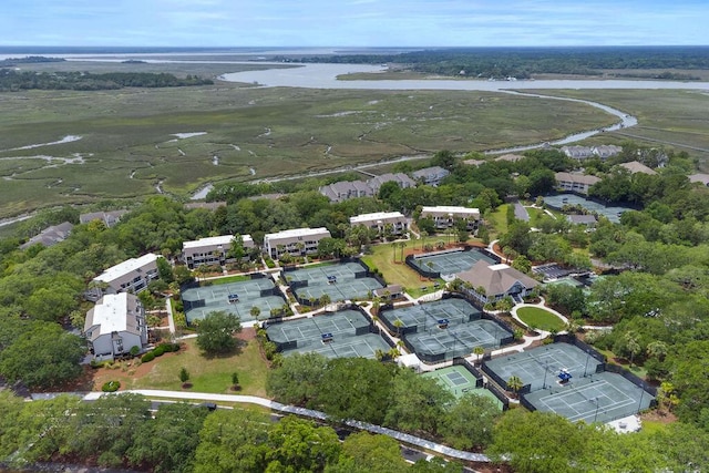 1627 Live Oak Park, Seabrook Island, SC 29455 - aerial view of property and surrounding area with a nearby body of water