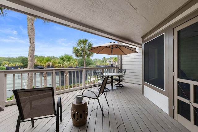 1627 Live Oak Park, Seabrook Island, SC 29455 - wooden deck featuring outdoor dining space