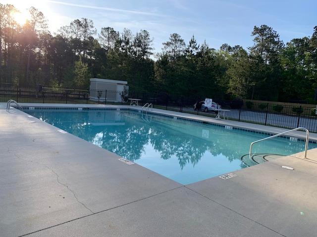 view of pool