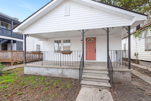 view of bungalow