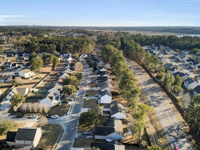 aerial view featuring a residential view