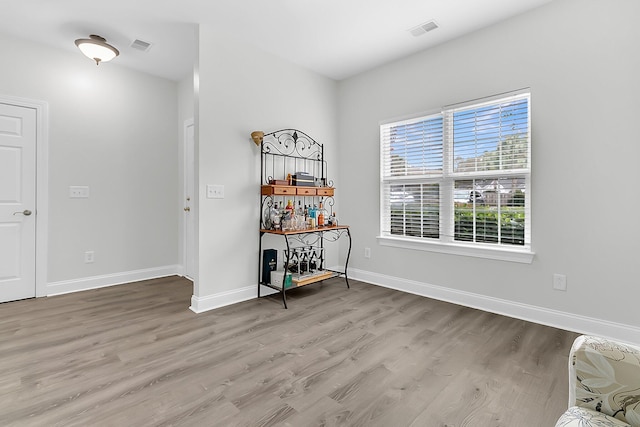 empty room featuring hardwood / wood-style floors