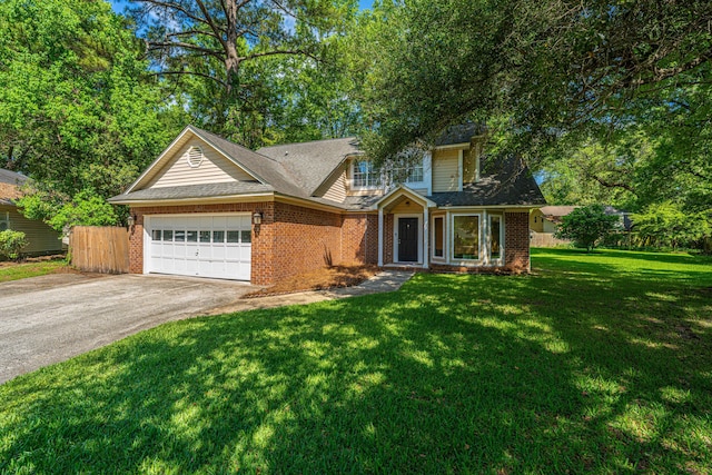 2650 Summer Leaves Ct, Charleston, SC 29414 - view of front of house with an attached garage, asphalt driveway, and brick siding