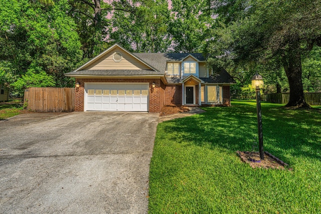2650 Summer Leaves Ct, Charleston, SC 29414 - traditional-style home with driveway, a garage, brick siding, and roof with shingles