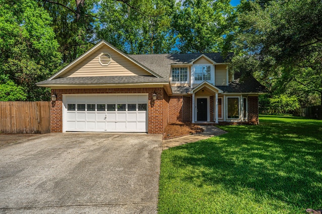 2650 Summer Leaves Ct, Charleston, SC 29414 - traditional-style house featuring driveway, a garage, brick siding, and roof with shingles