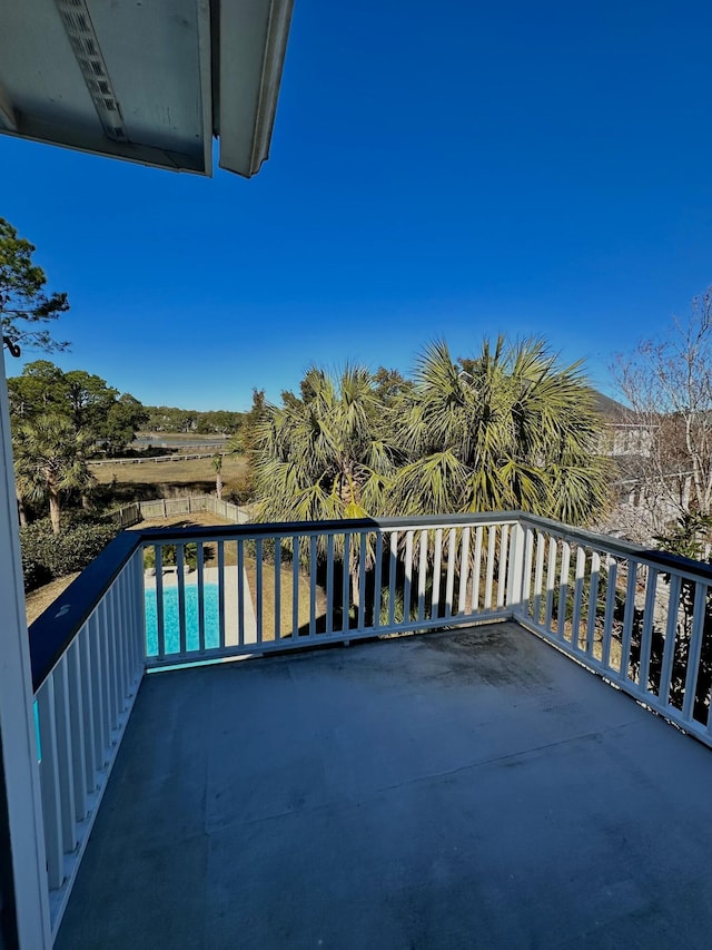 balcony featuring a patio