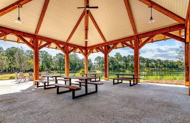 view of home's community with a gazebo