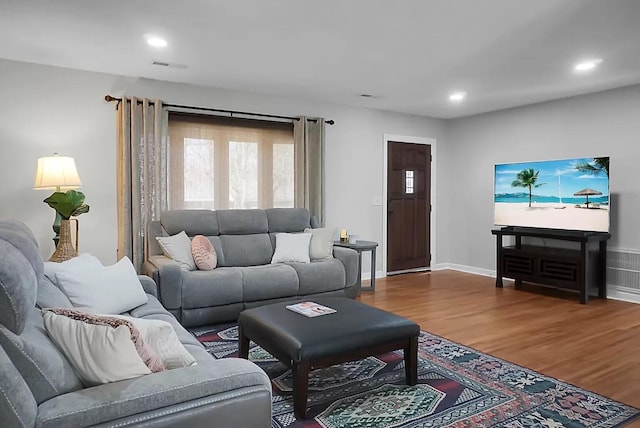 1113 Smithfield Pl, Hanahan, SC 29410 - living room with a wealth of natural light, recessed lighting, and wood finished floors