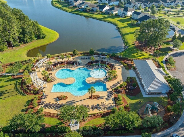 707 Redbud Ln, Summerville, SC 29486 - aerial view with a water view