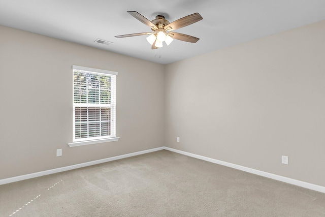 5138 Preserve Blvd, Ladson, SC 29456 - spare room featuring baseboards, ceiling fan, and carpet flooring