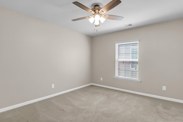 5138 Preserve Blvd, Ladson, SC 29456 - carpeted spare room with baseboards and a ceiling fan