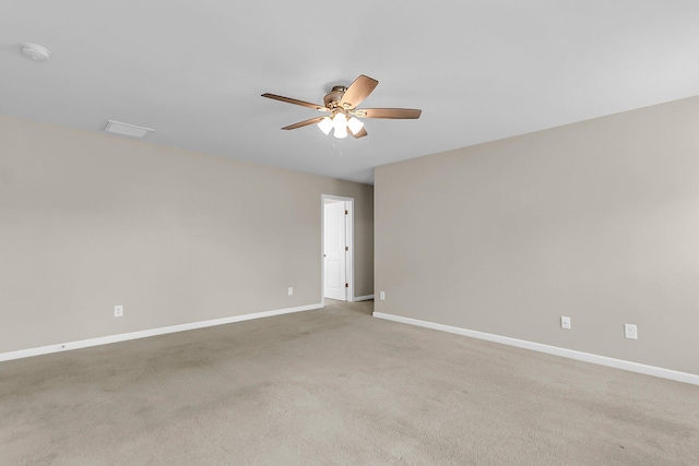 5138 Preserve Blvd, Ladson, SC 29456 - unfurnished room with a ceiling fan, baseboards, carpet flooring, and a smoke detector