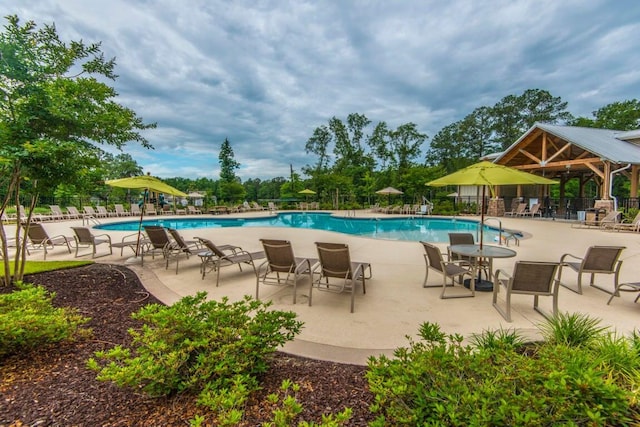 5138 Preserve Blvd, Ladson, SC 29456 - community pool featuring a gazebo and a patio area