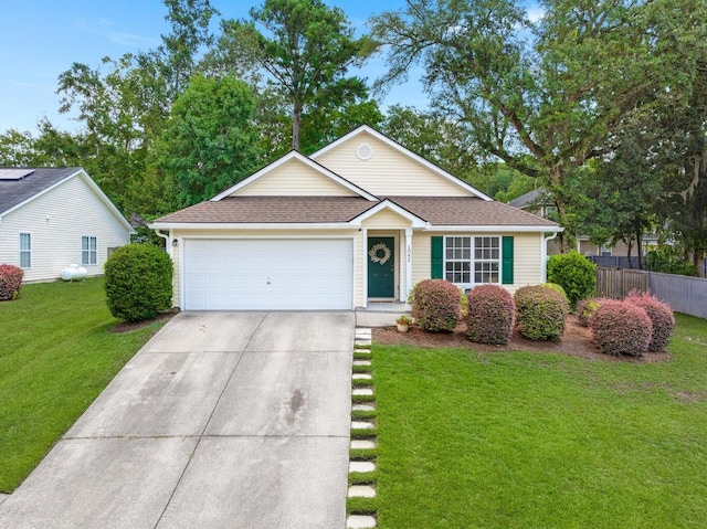 1042 Steelechase Ln, Hanahan, SC 29410 - view of front of property with driveway, an attached garage, and roof with shingles
