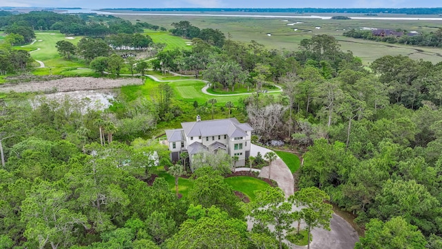 drone / aerial view featuring a rural view