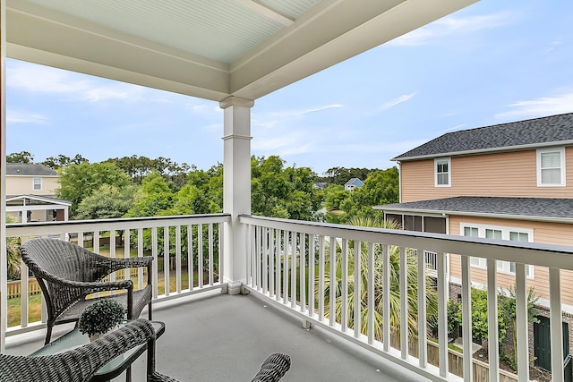 view of balcony