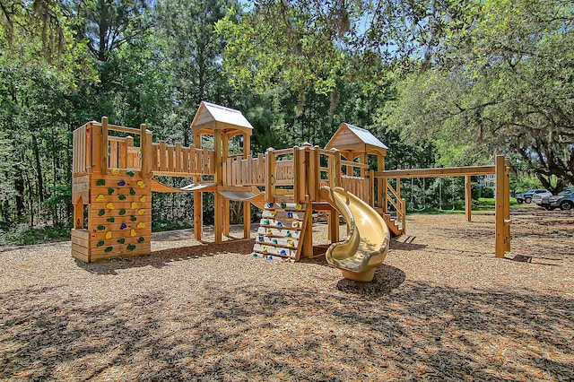view of play area