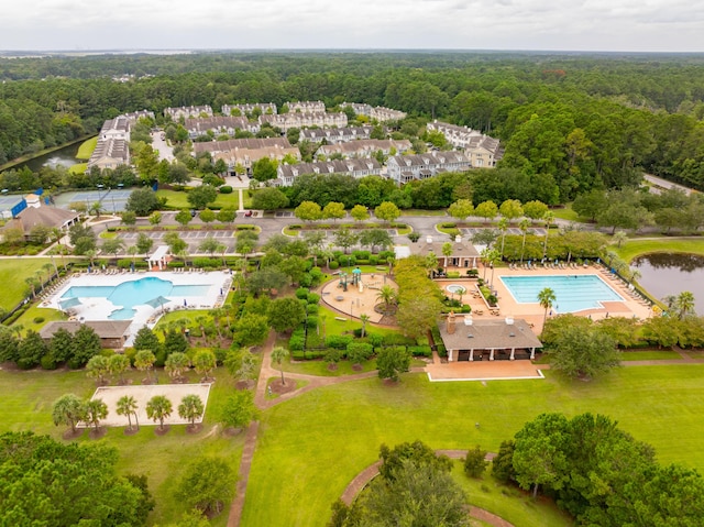 2217 Beckenham Dr, Mount Pleasant, SC 29466 - aerial view featuring a water view and a view of trees