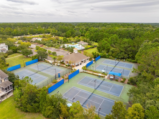2217 Beckenham Dr, Mount Pleasant, SC 29466 - birds eye view of property featuring a wooded view
