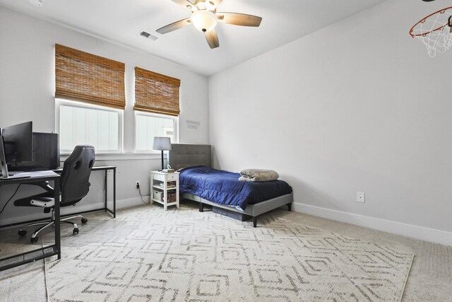 109 Medford St, Summerville, SC 29486 - carpeted bedroom featuring baseboards, an office area, and ceiling fan