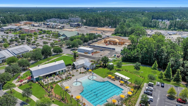 109 Medford St, Summerville, SC 29486 - bird's eye view of a forest and a pool area